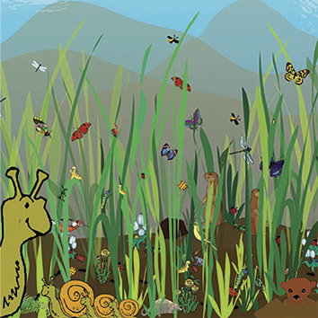 WalliKids posters de jeux pour enfants - dalles de plafond escargots