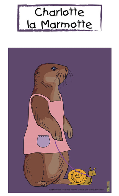 WalliKids posters de jeux pour enfants - Charlotte la marmotte
